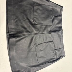 Dynamite Black Leather Skirt